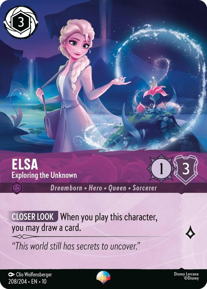 Elsa - Exploring the Unknown (Epic) 208/204 Whispers in the Well Holo Epic