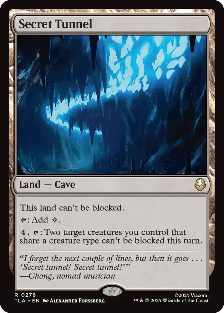 Secret Tunnel #278 Avatar: The Last Airbender NM