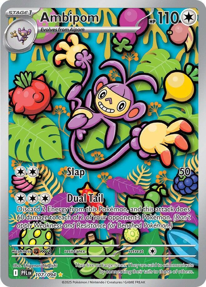 Ambipom 107/094 Holo ME02: Phantasmal Flames NM
