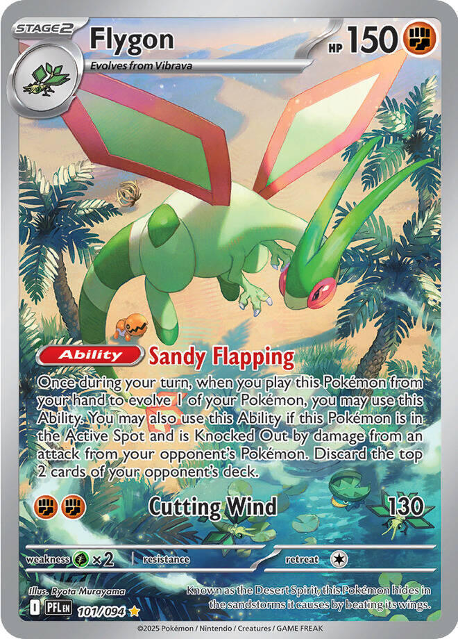 Flygon 101/094 Holo ME02: Phantasmal Flames NM