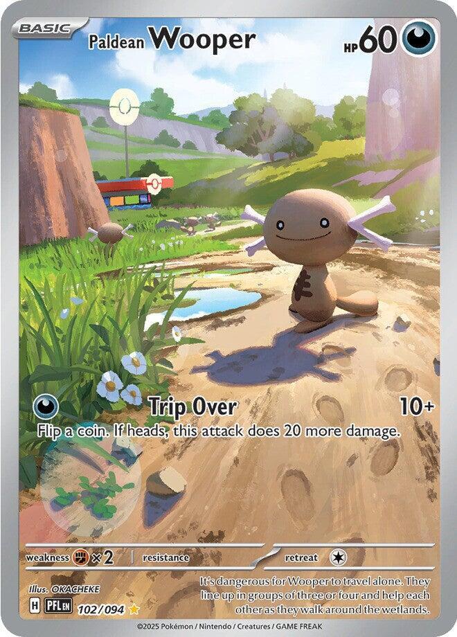 Paldean Wooper 102/094 Holo ME02: Phantasmal Flames NM