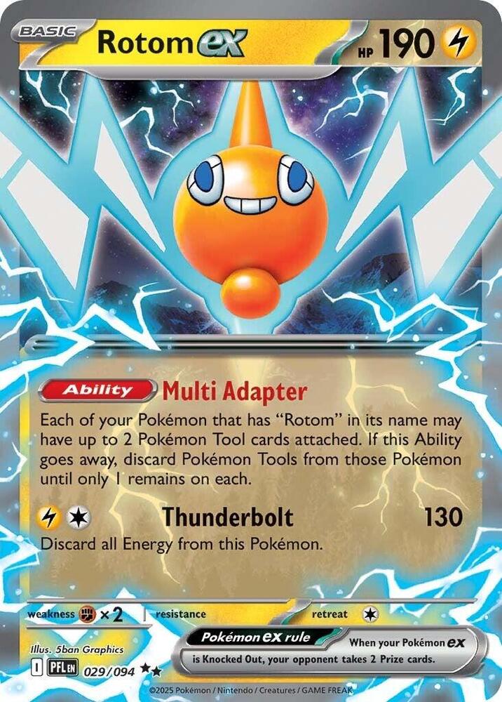 Rotom ex 029/094 Holo ME02: Phantasmal Flames NM