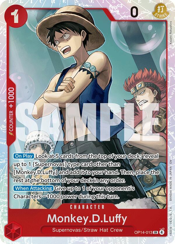 Monkey.D.Luffy OP14-013 The Azure Sea's Seven NM