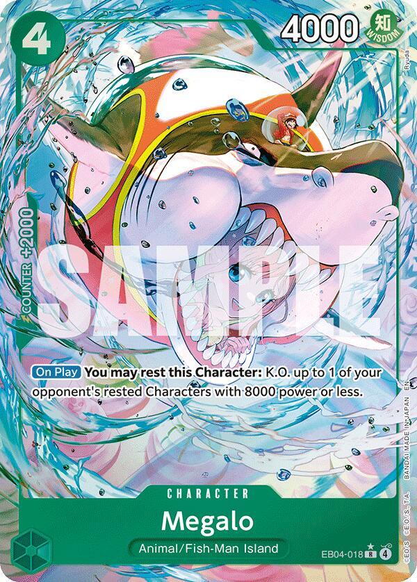 Megalo (Alternate Art) EB04-018 The Azure Sea's Seven NM