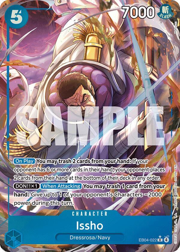 Issho (Alternate Art) EB04-022 The Azure Sea's Seven NM
