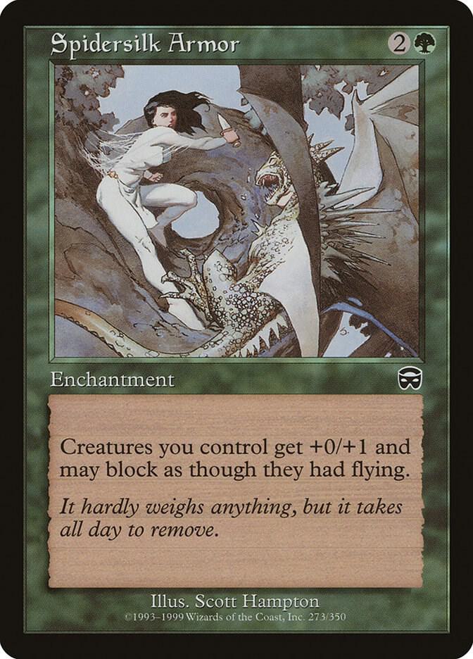 Spidersilk Armor #273 Mercadian Masques NM