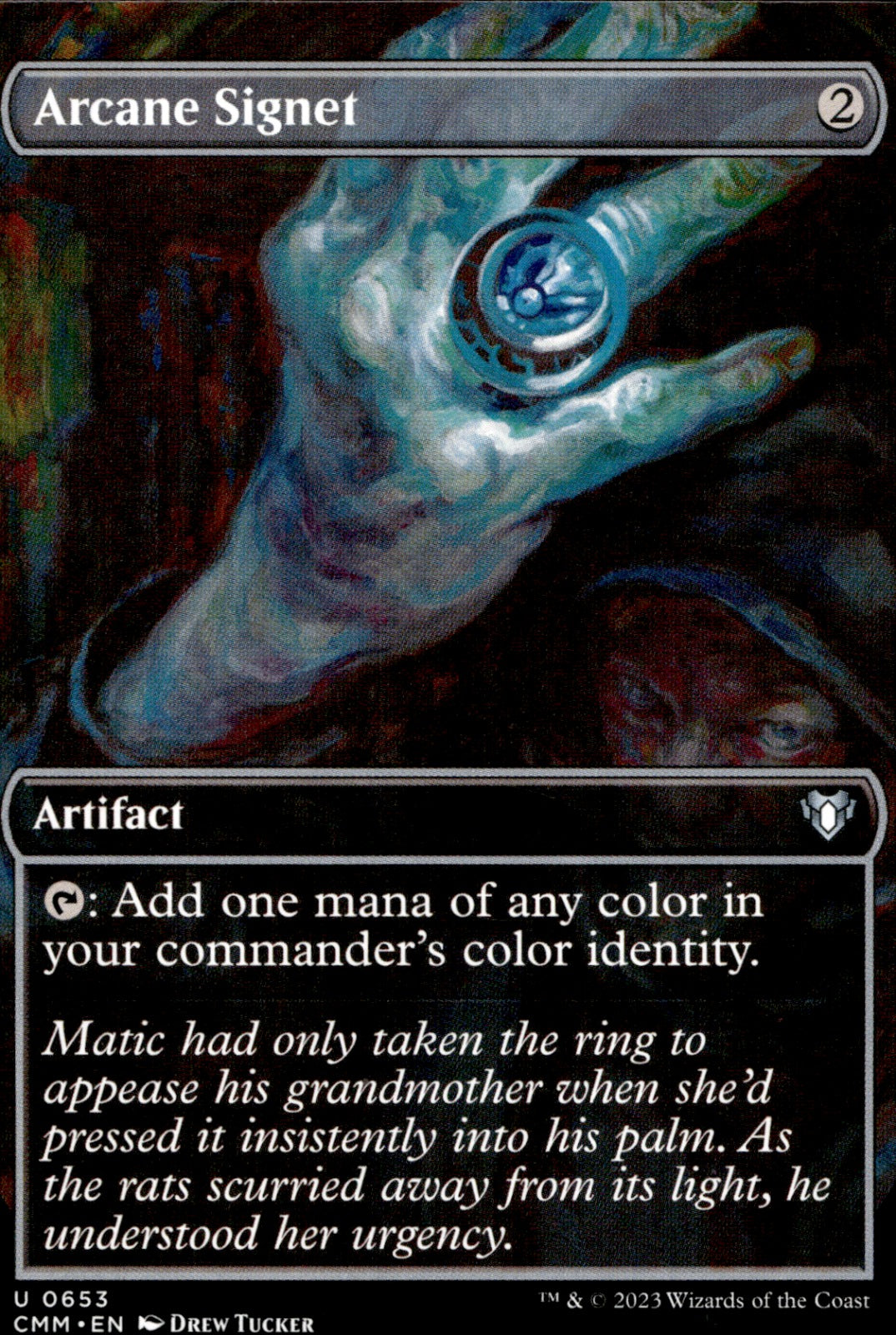 Arcane Signet (Borderless) #653 Commander Masters NM