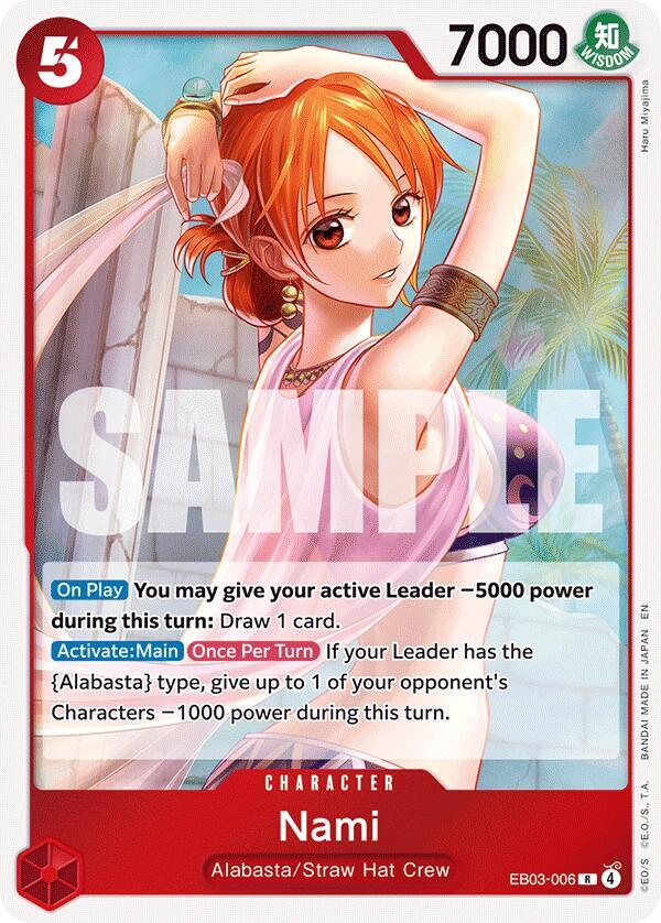 Nami EB03-006 Extra Booster: One Piece Heroines Edition NM