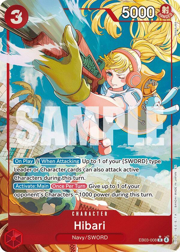 Hibari (Alternate Art) EB03-008 Extra Booster: One Piece Heroines Edition NM