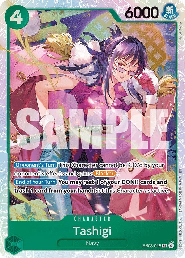 Tashigi EB03-018 Extra Booster: One Piece Heroines Edition NM