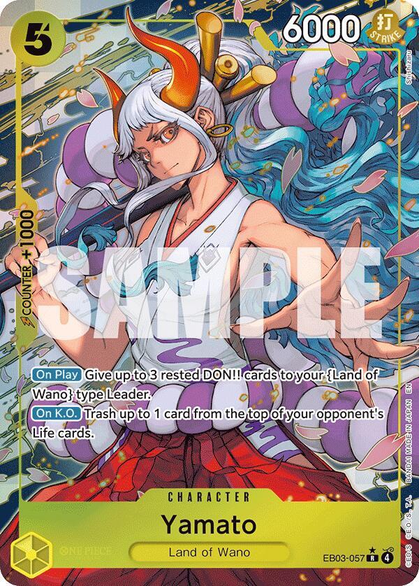 Yamato (Alternate Art) EB03-057 Extra Booster: One Piece Heroines Edition NM