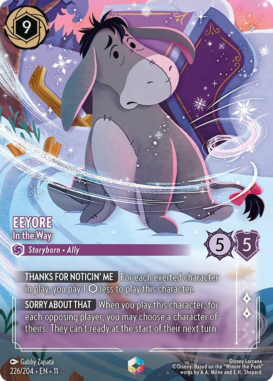Eeyore - In the Way (Enchanted) 226/204 Winterspell Holo Enchanted