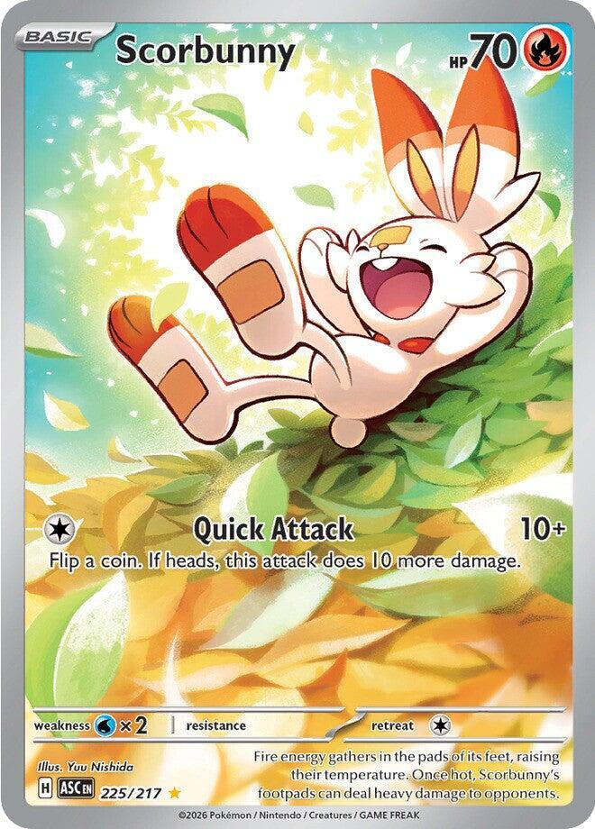 Scorbunny 225/217 Holo ME: Ascended Heroes NM