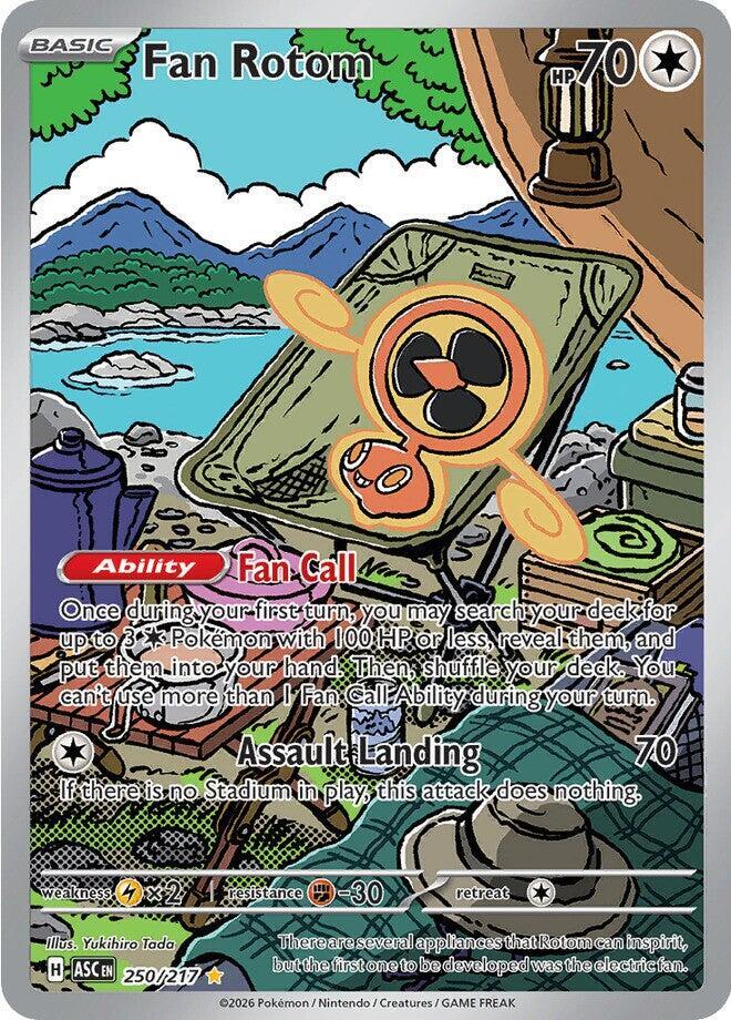 Fan Rotom 250/217 Holo ME: Ascended Heroes NM