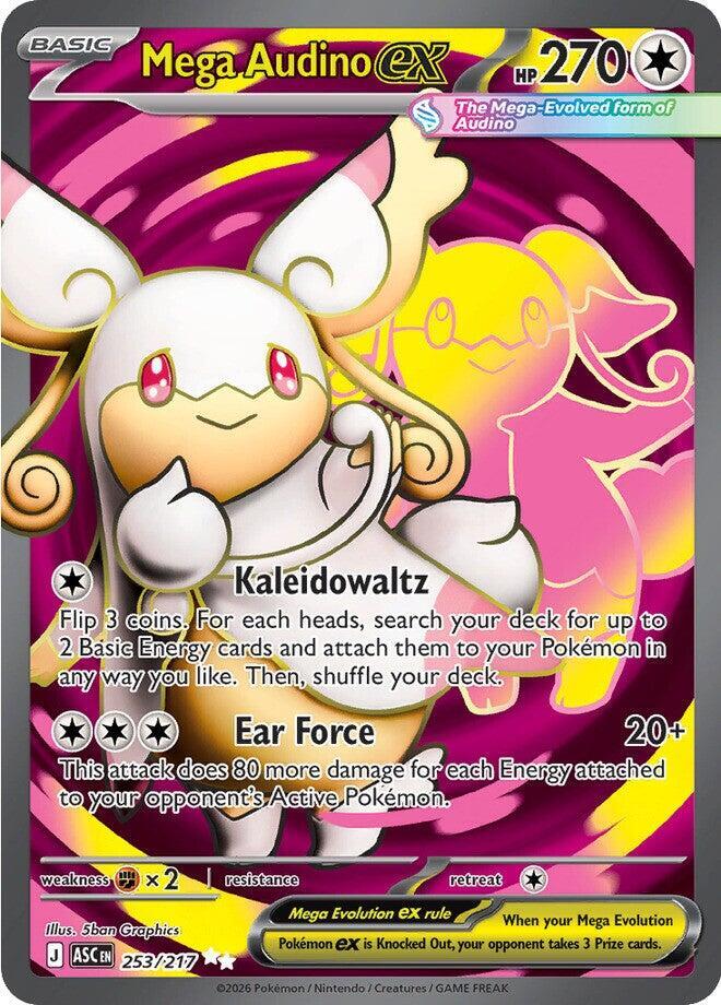 Mega Audino ex 253/217 Holo ME: Ascended Heroes NM