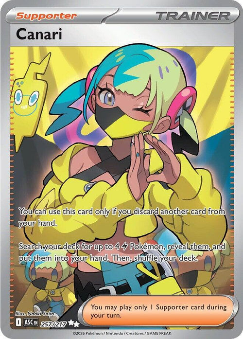 Canari 257/217 Holo ME: Ascended Heroes NM