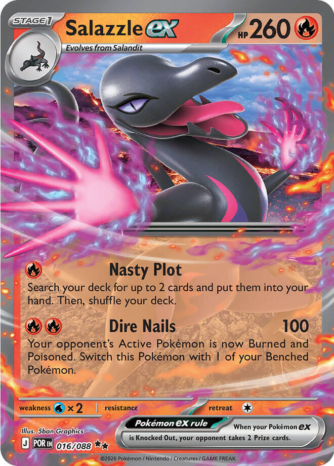 Salazzle ex 016/088 Holo ME03: Perfect Order NM