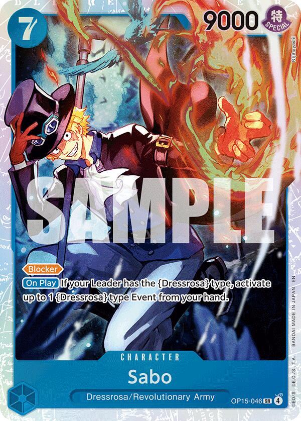 Sabo OP15-046 Adventure on Kami's Island NM