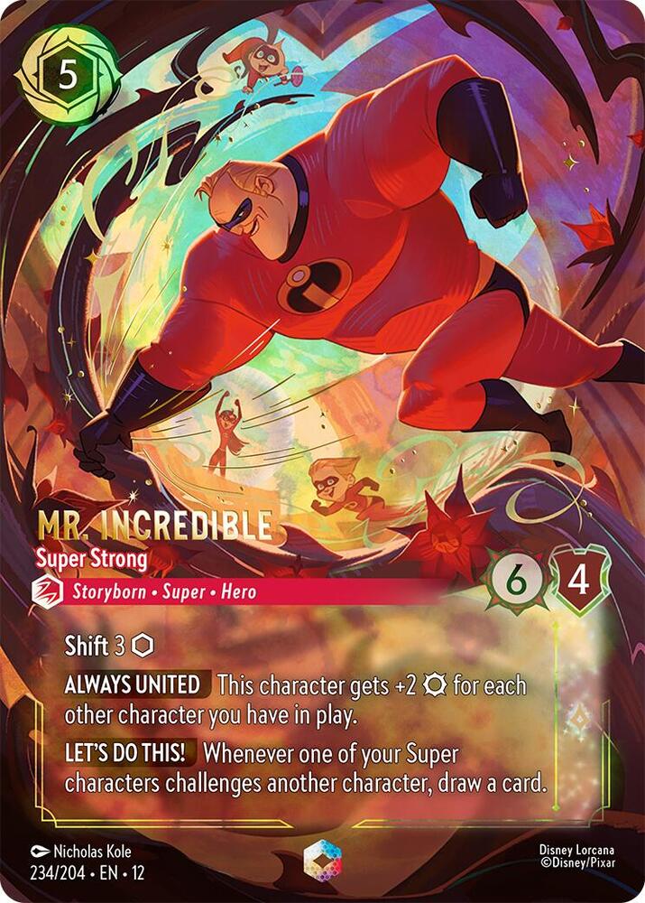 Mr. Incredible - Super Strong (Enchanted) 234/204 Wilds Unknown Holo Enchanted