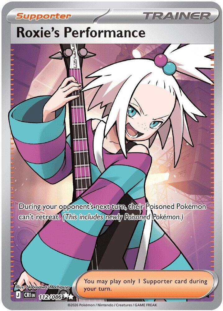 Roxie's Performance 112/086 Holo ME04: Chaos Rising NM