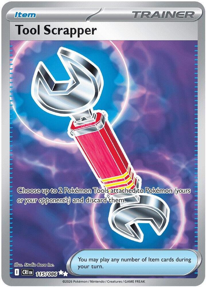 Tool Scrapper 115/086 Holo ME04: Chaos Rising NM