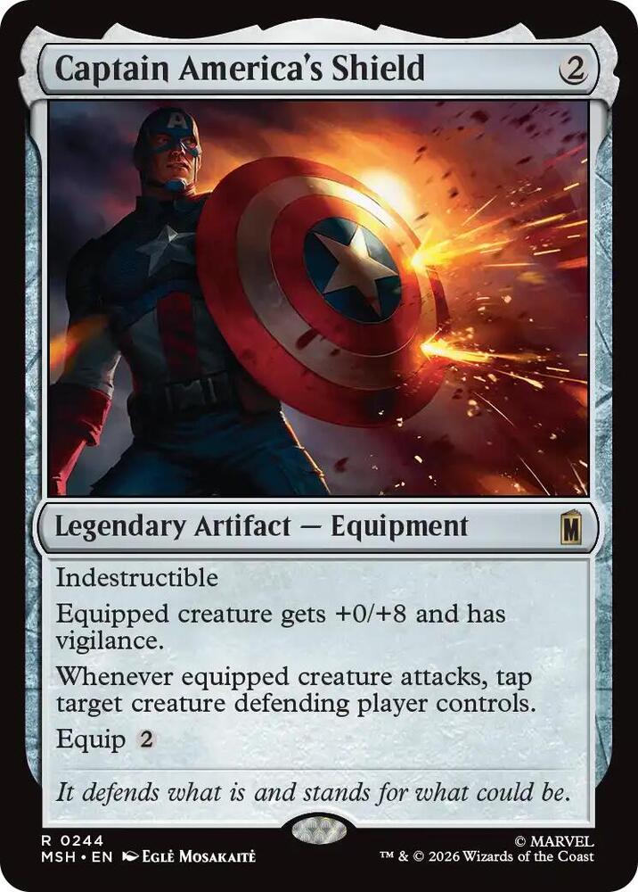 Captain America's Shield #244 Foil Marvel Super Heroes NM