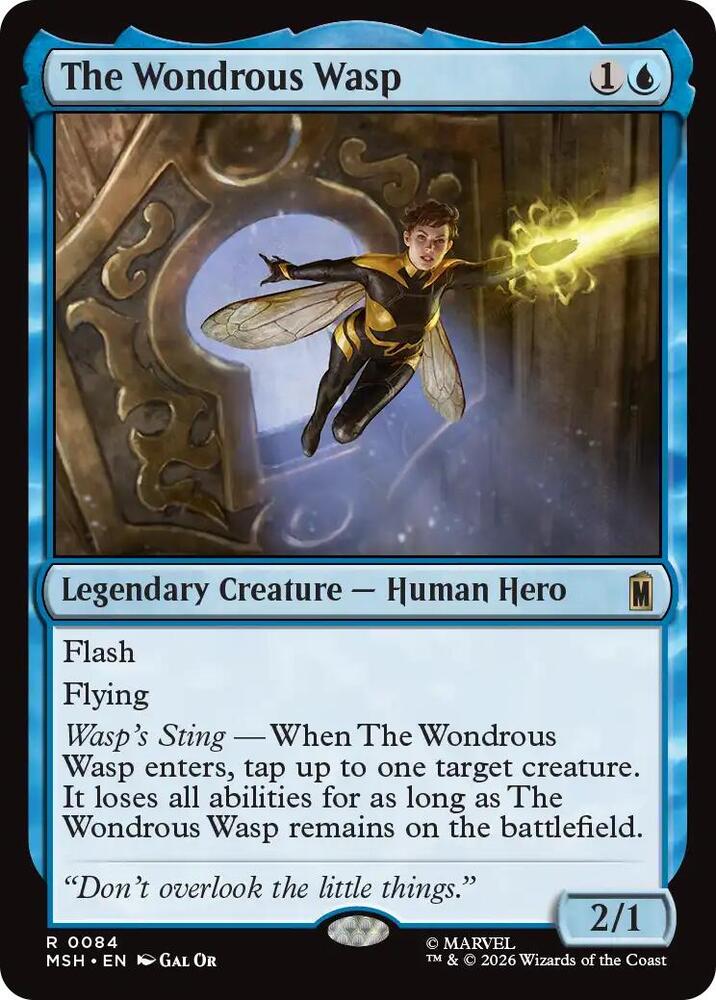The Wondrous Wasp #84 Foil Marvel Super Heroes NM