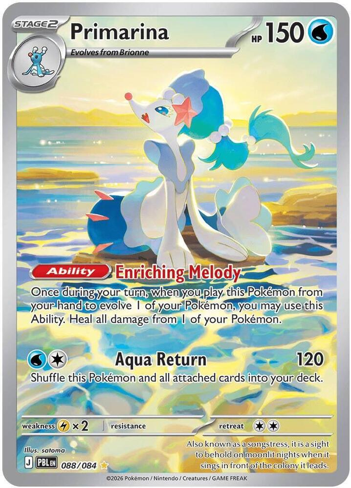 Primarina 088/084 Holo ME05: Pitch Black NM