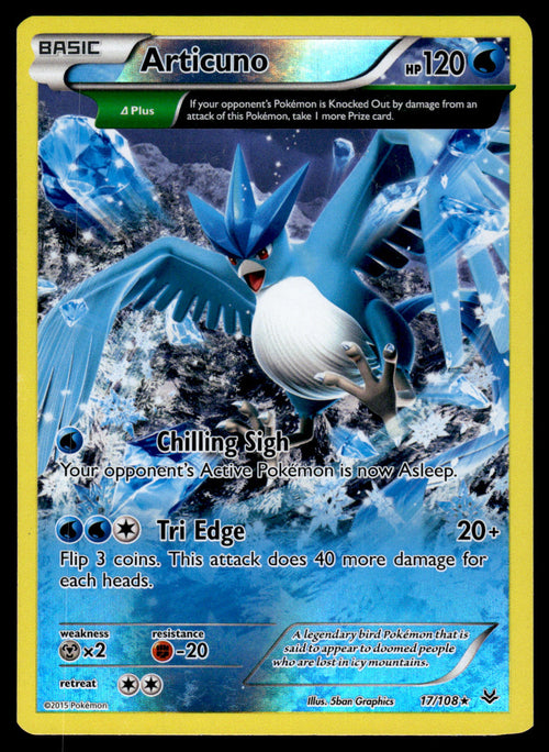 Articuno (17 Delta) 17/108 Reverse Holo XY - Roaring Skies NM
