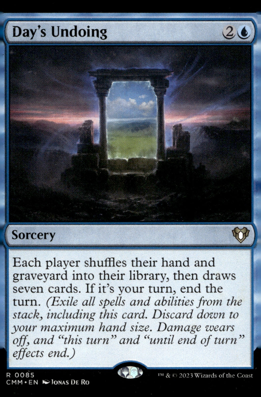 Day's Undoing #85 Commander Masters NM