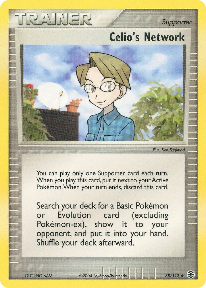 Celio's Network 88/112 Reverse Holo EX FireRed & LeafGreen MP