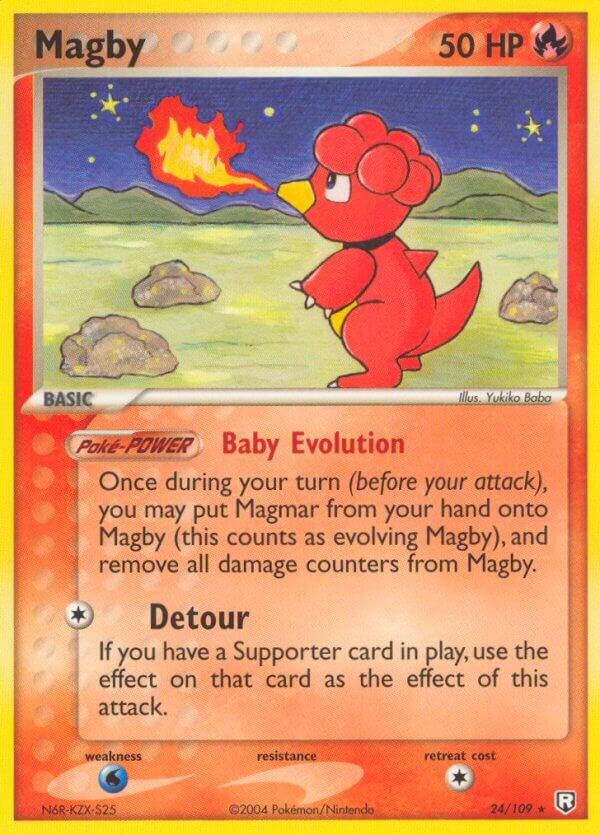 Magby 24/109 Reverse Holo EX Team Rocket Returns MP