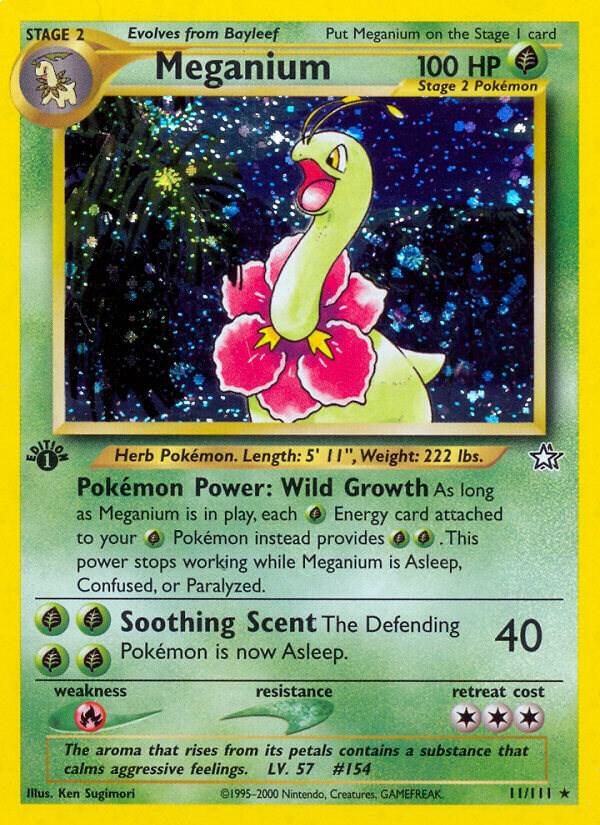 Meganium 011/111 1st Edition Neo Genesis NM