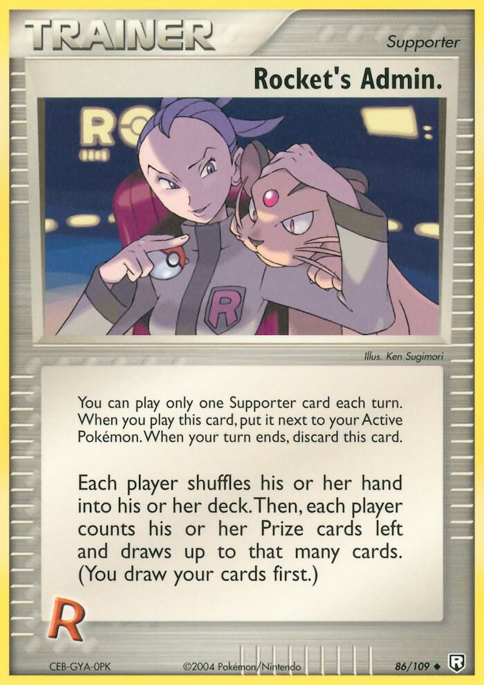 Rocket's Admin. 86/109 EX Team Rocket Returns HP