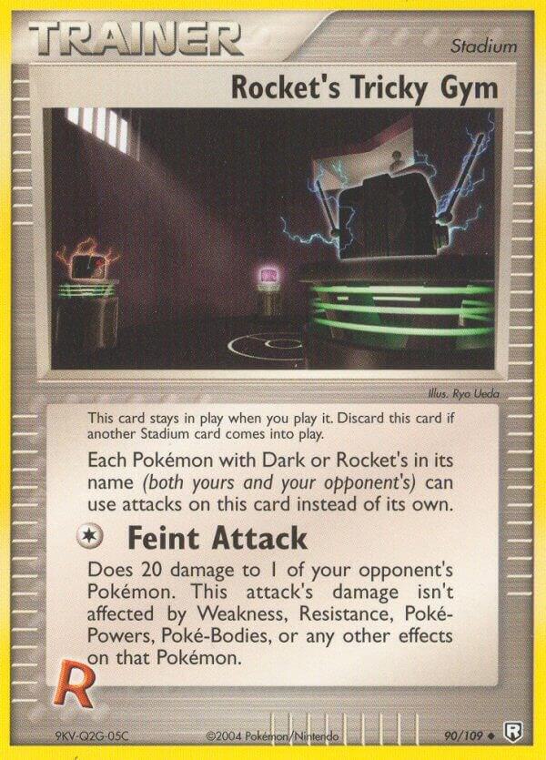 Rocket's Tricky Gym 90/109 Reverse Holo EX Team Rocket Returns MP