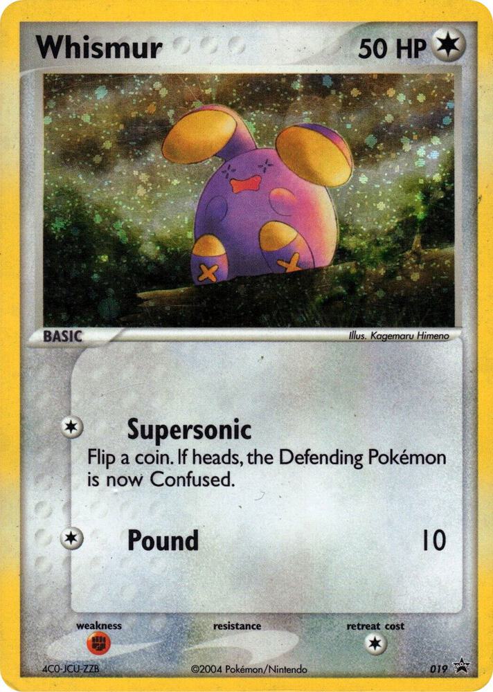 Whismur - (EX Deck Tin) 019 Holo Nintendo Promos HP