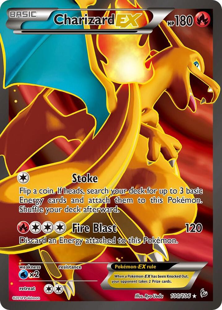 Charizard EX (100 Full Art) 100/106 Holo XY - Flashfire MP