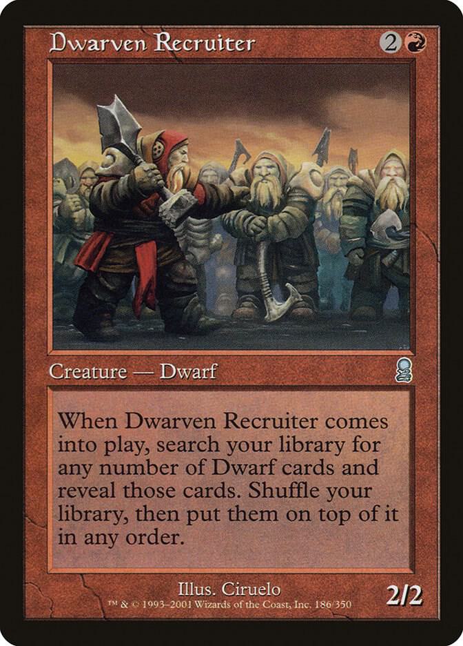 Dwarven Recruiter #186 Odyssey NM