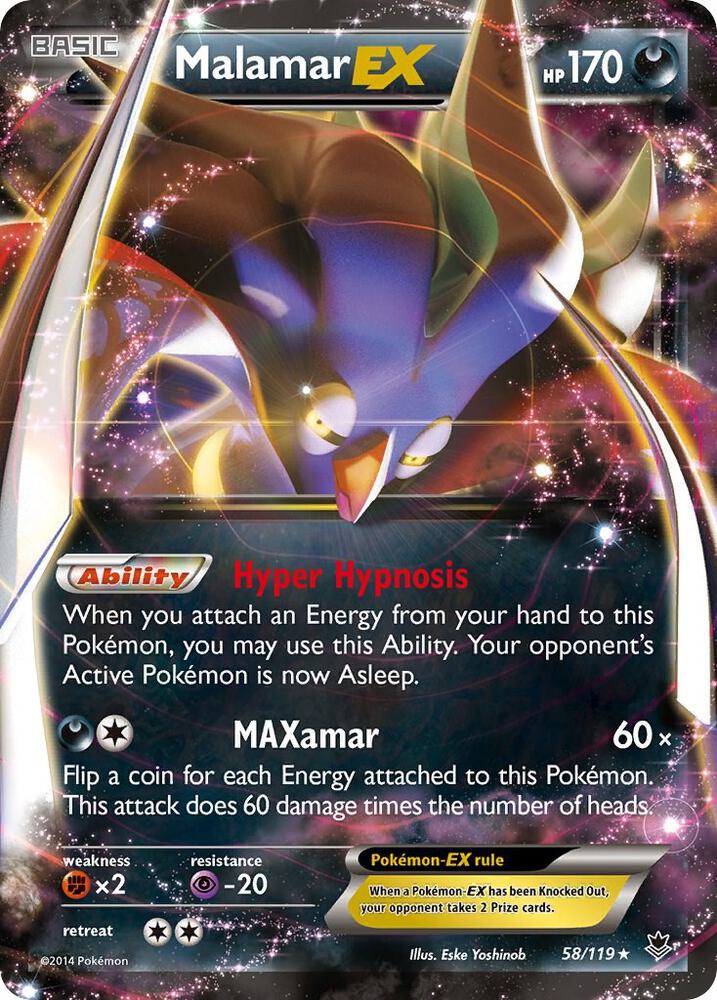 Malamar EX 58/119 Holo XY - Phantom Forces MP