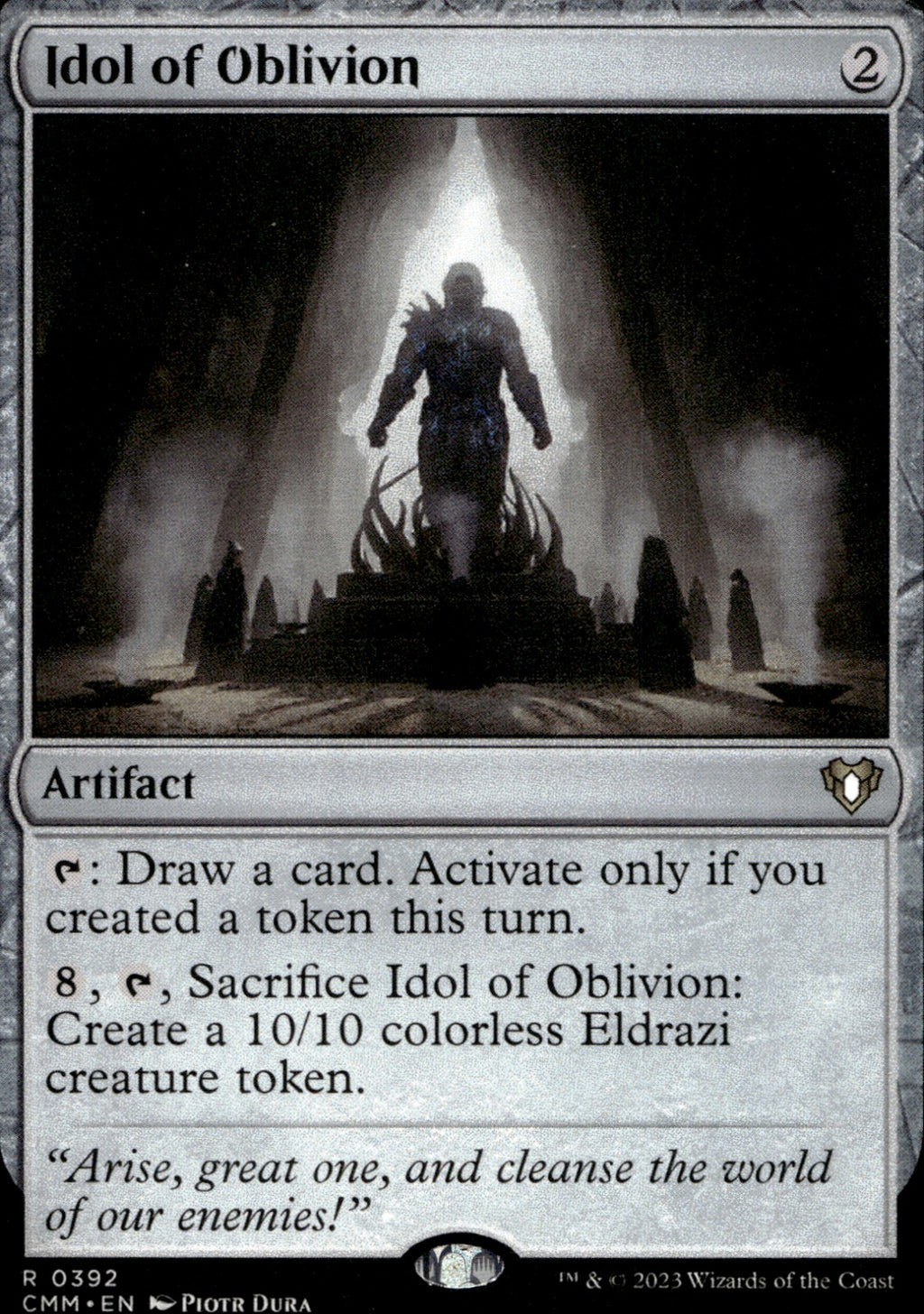 Idol of Oblivion #392 Commander Masters NM