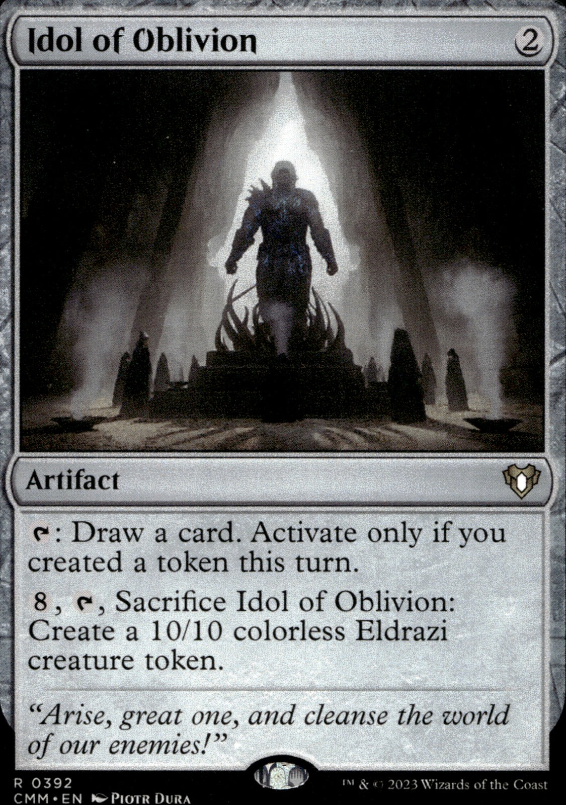 Idol of Oblivion #392 Commander Masters NM