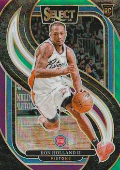 Ron Holland II #198 RC 2024-25 Panini Select Green White Purple Prizm Detroit Pistons NM