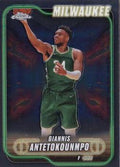 Giannis Antetokounmpo #41 2024-25 Topps Chrome Base Milwaukee Bucks NM