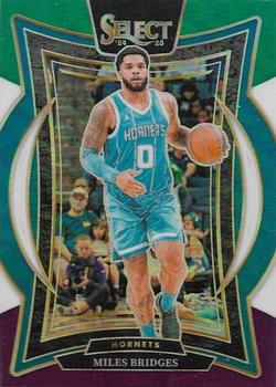 Miles Bridges #8 2024-25 Panini Select Green White Purple Prizm Charlotte Hornets NM