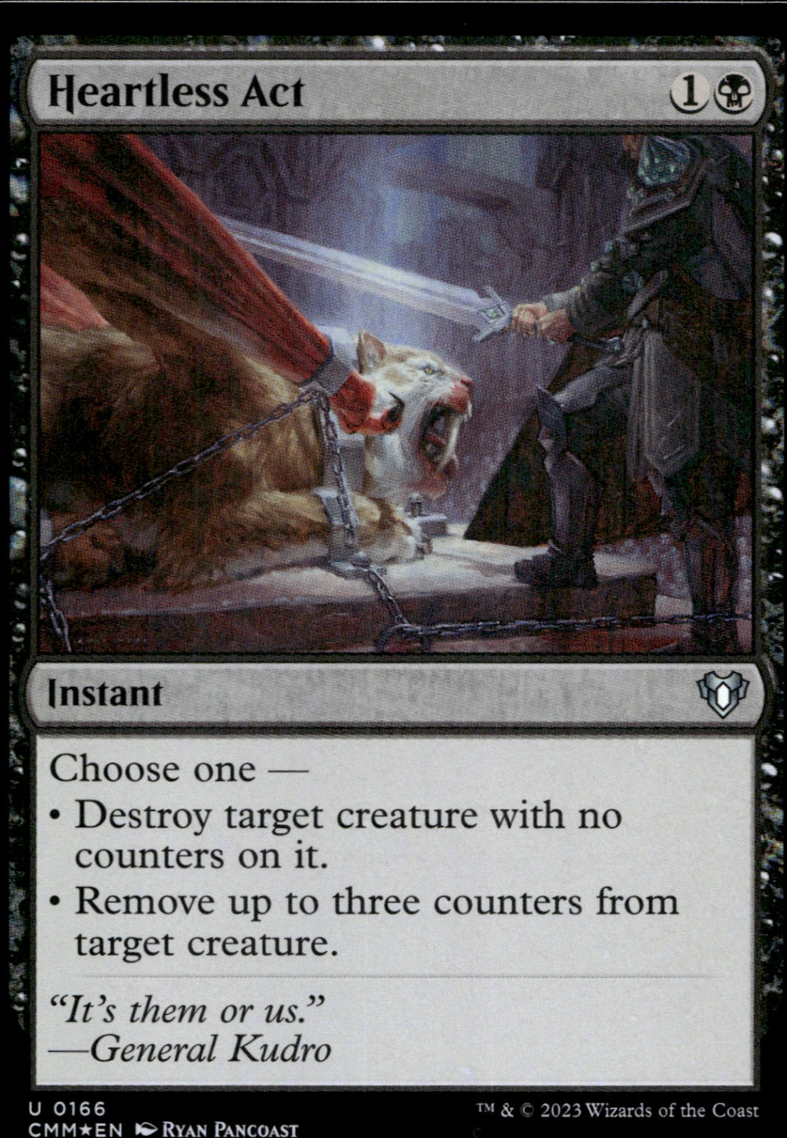 Heartless Act #166 Commander Masters NM