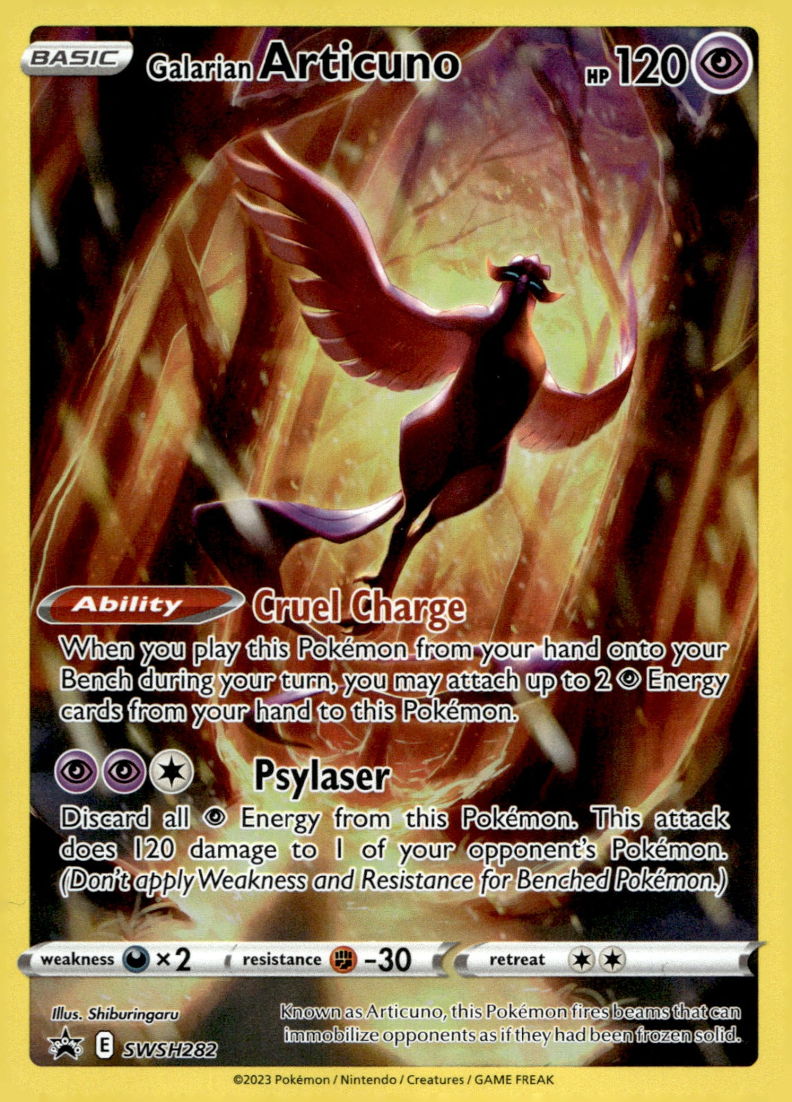 Galarian Articuno SWSH282 Holo SWSH: Sword & Shield Promo Cards NM