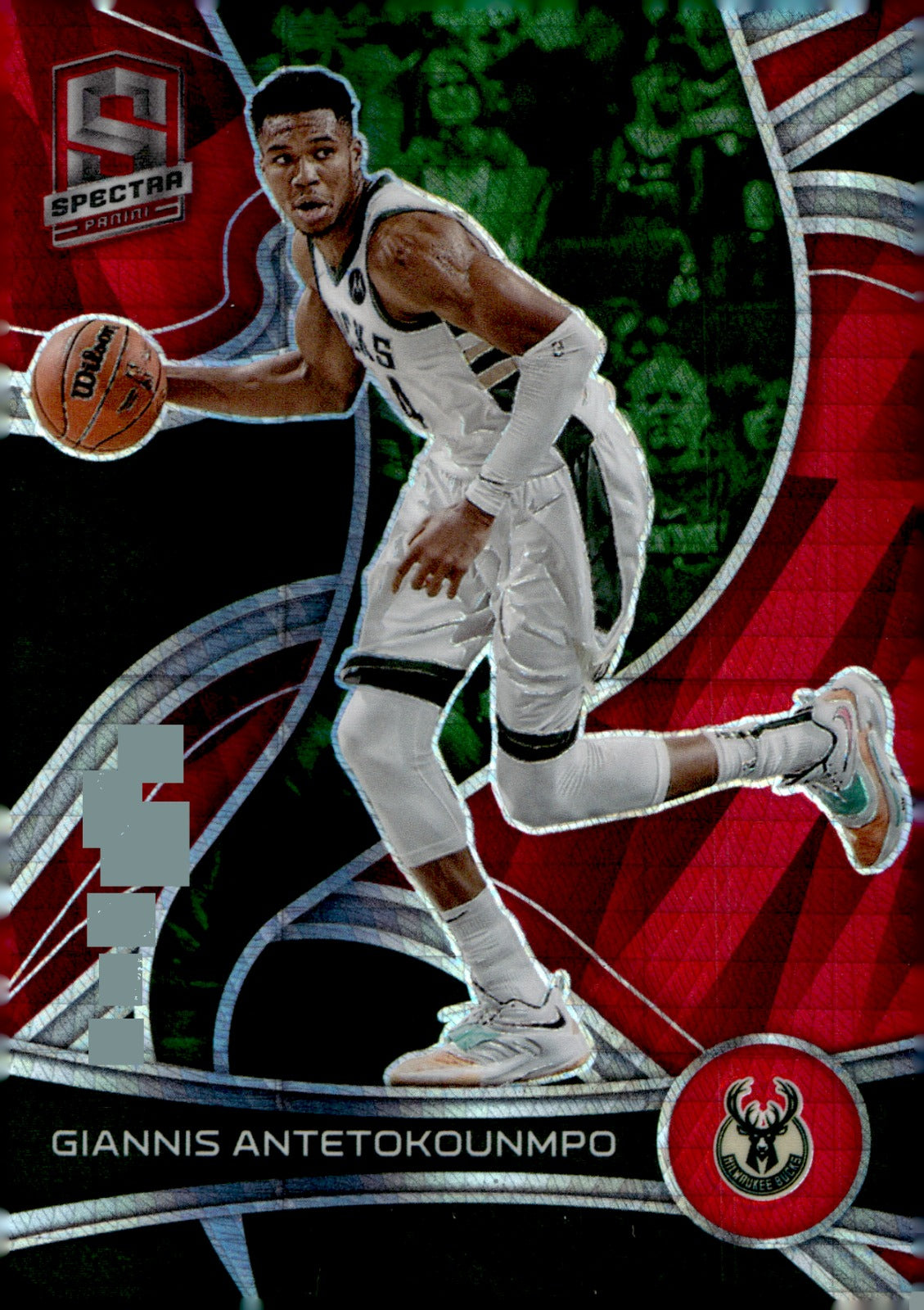 Giannis Antetokounmpo #34 2021-22 Panini Spectra - Asia Red Asia Red Milwaukee Bucks NM