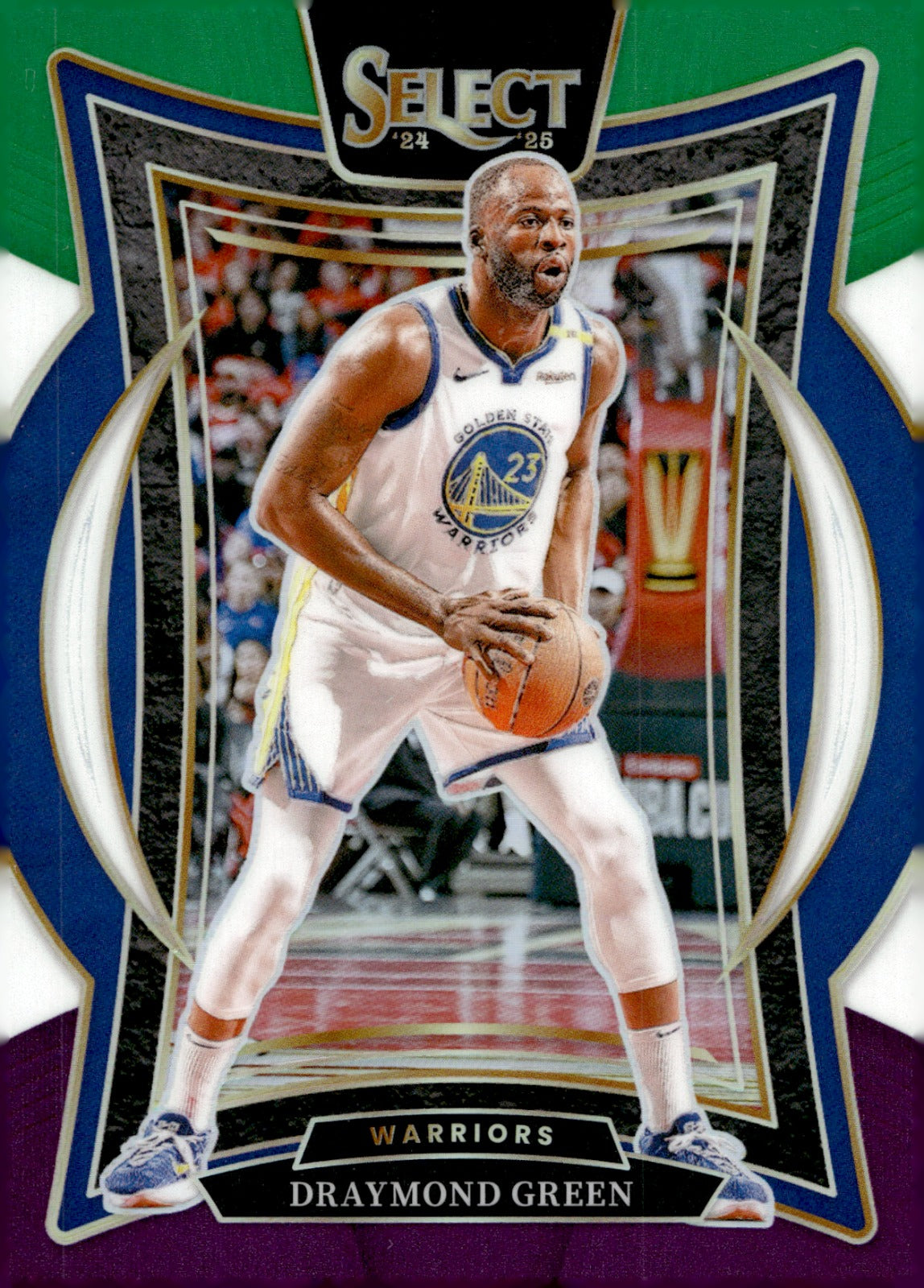 Draymond Green #27 2024-25 Panini Select Green White Purple Prizm Golden State Warriors NM