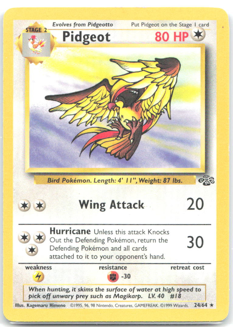Pidgeot (24) 24/64 Unlimited Jungle MP