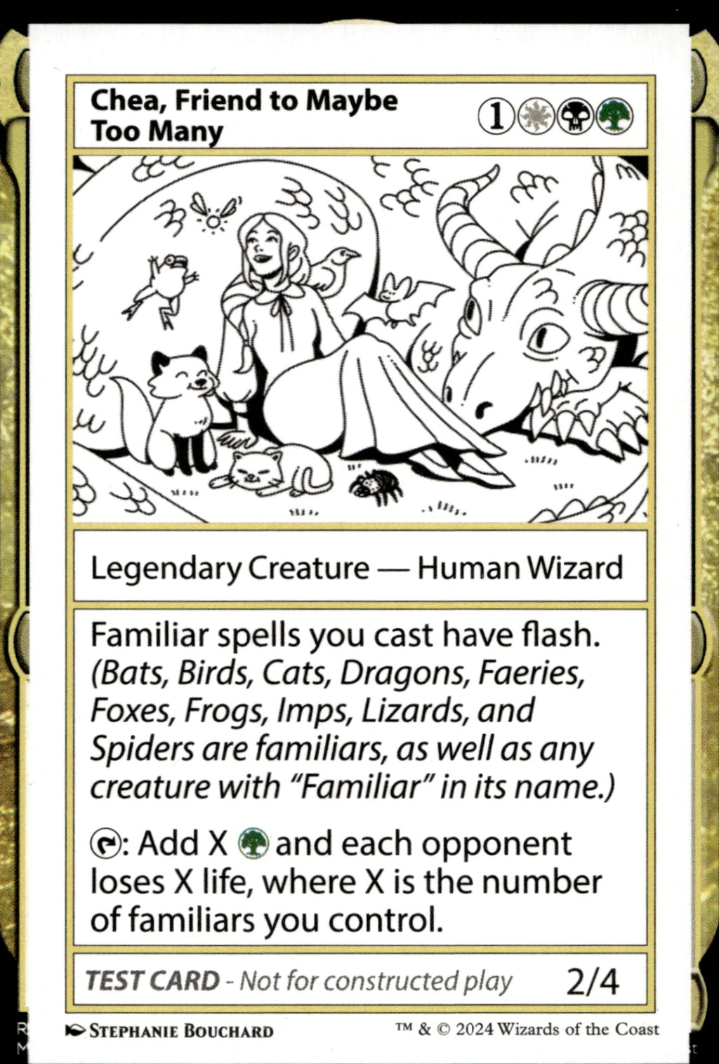 Chea, Friend to Maybe Too Many # Mystery Booster 2 Playtest Cards NM
